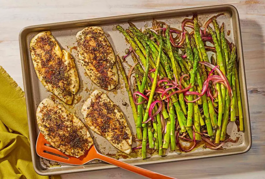 Sheet-Pan Balsamic Chicken & Asparagus